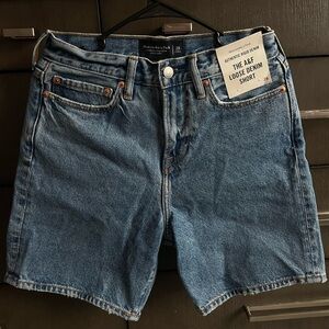 Abercrombie & Fitch Dark Blue Denim Shorts
